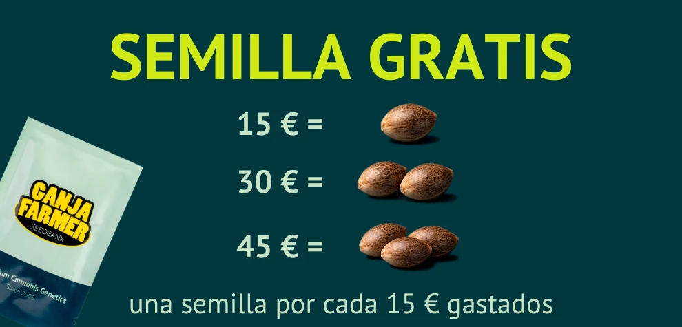 1 semilla gratis por cada 15 € gastados
